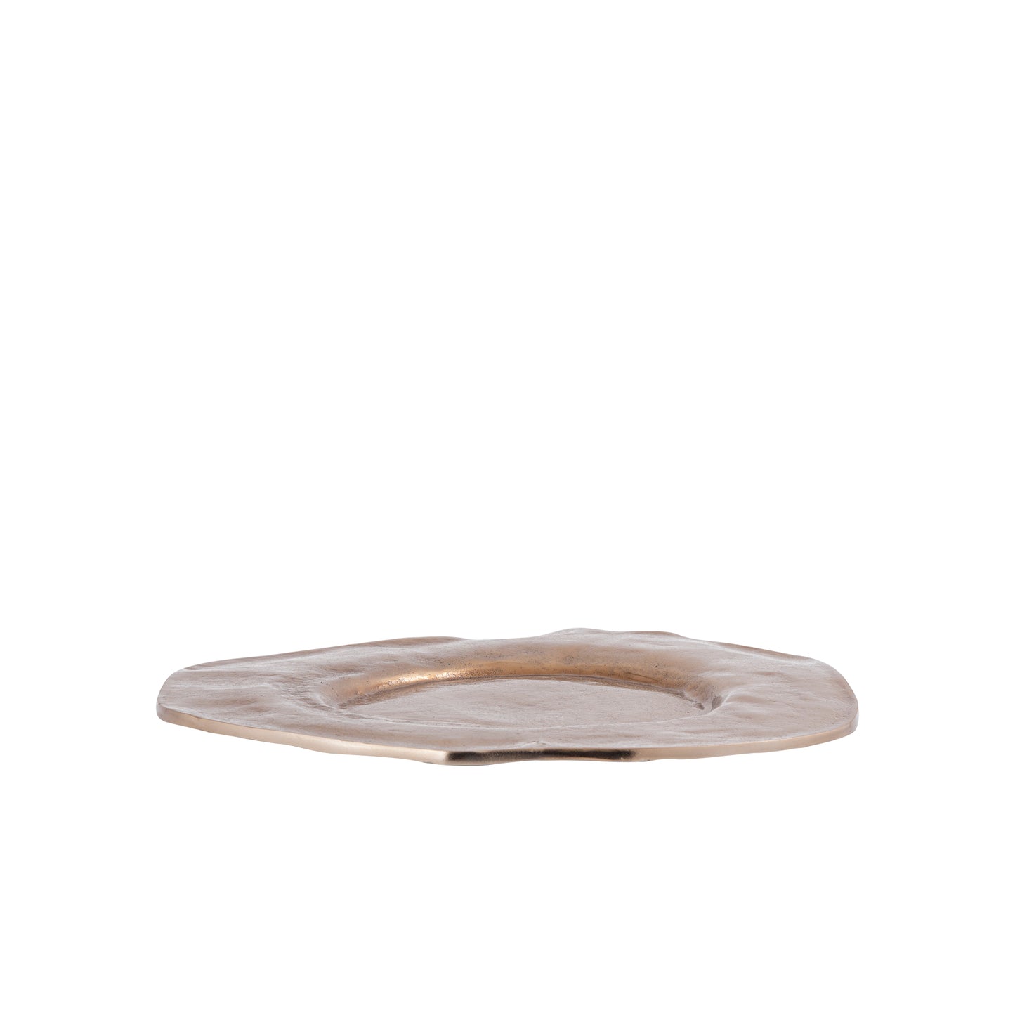 Linke Bruin-Goud Aluminium Golvend Organisch Dienblad S 2.5x43x45 cm