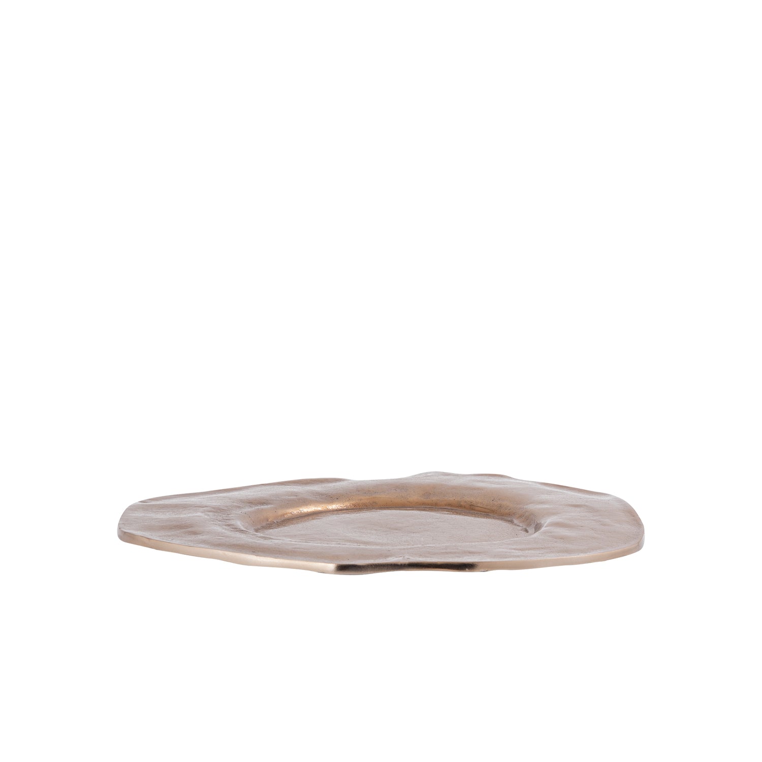 Linke Bruin-Goud Aluminium Golvend Organisch Dienblad S 2.5x43x45 cm