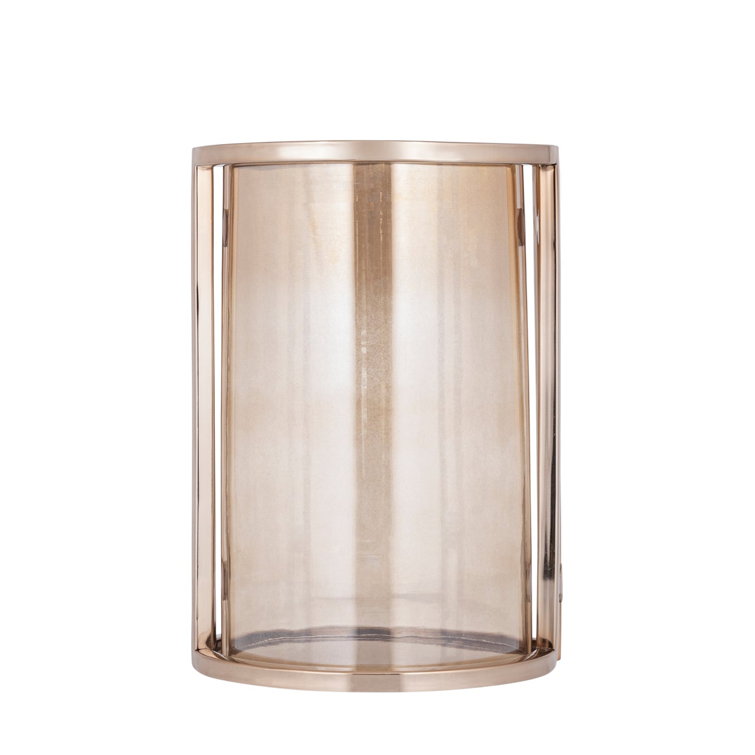 Jarie Bruin-Goud Roestvrijstalen Windlicht L 33x23x23 cm