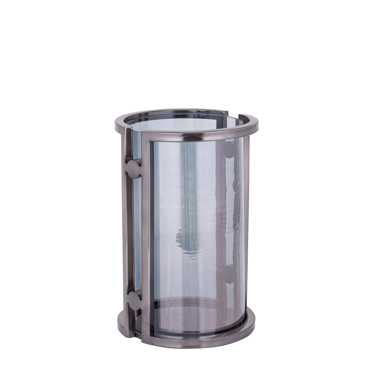 Jarie Gunmetal Roestvrijstalen Windlicht Stormlight S 28x18x18 cm