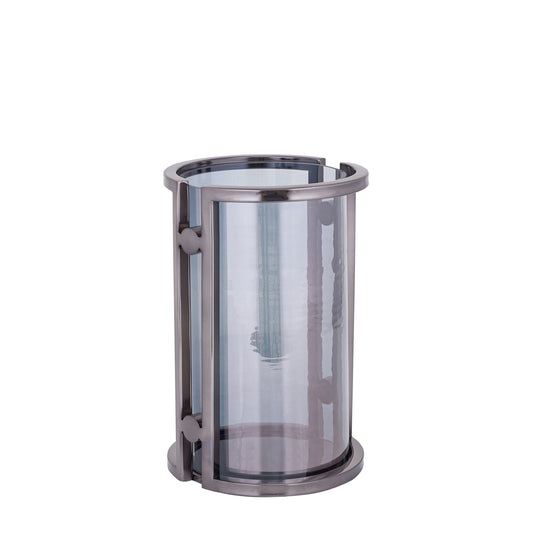 Jarie Gunmetal Roestvrijstalen Windlicht Stormlight S 28x18x18 cm