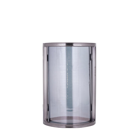Jarie Gunmetal Roestvrijstalen Windlicht Stormlight S 28x18x18 cm