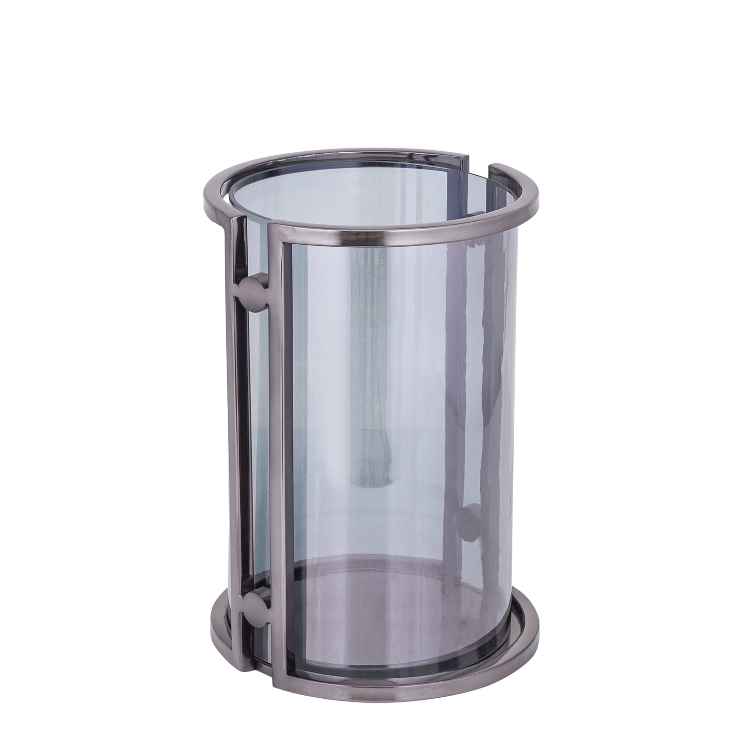 Jarie Donkergrijs Roestvrijstalen Windlicht L 33x23x23 cm