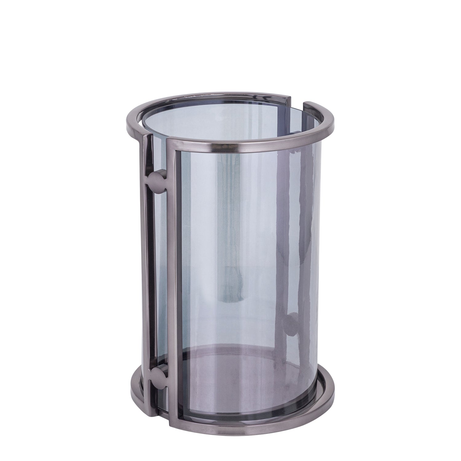 Jarie Donkergrijs Roestvrijstalen Windlicht L 33x23x23 cm