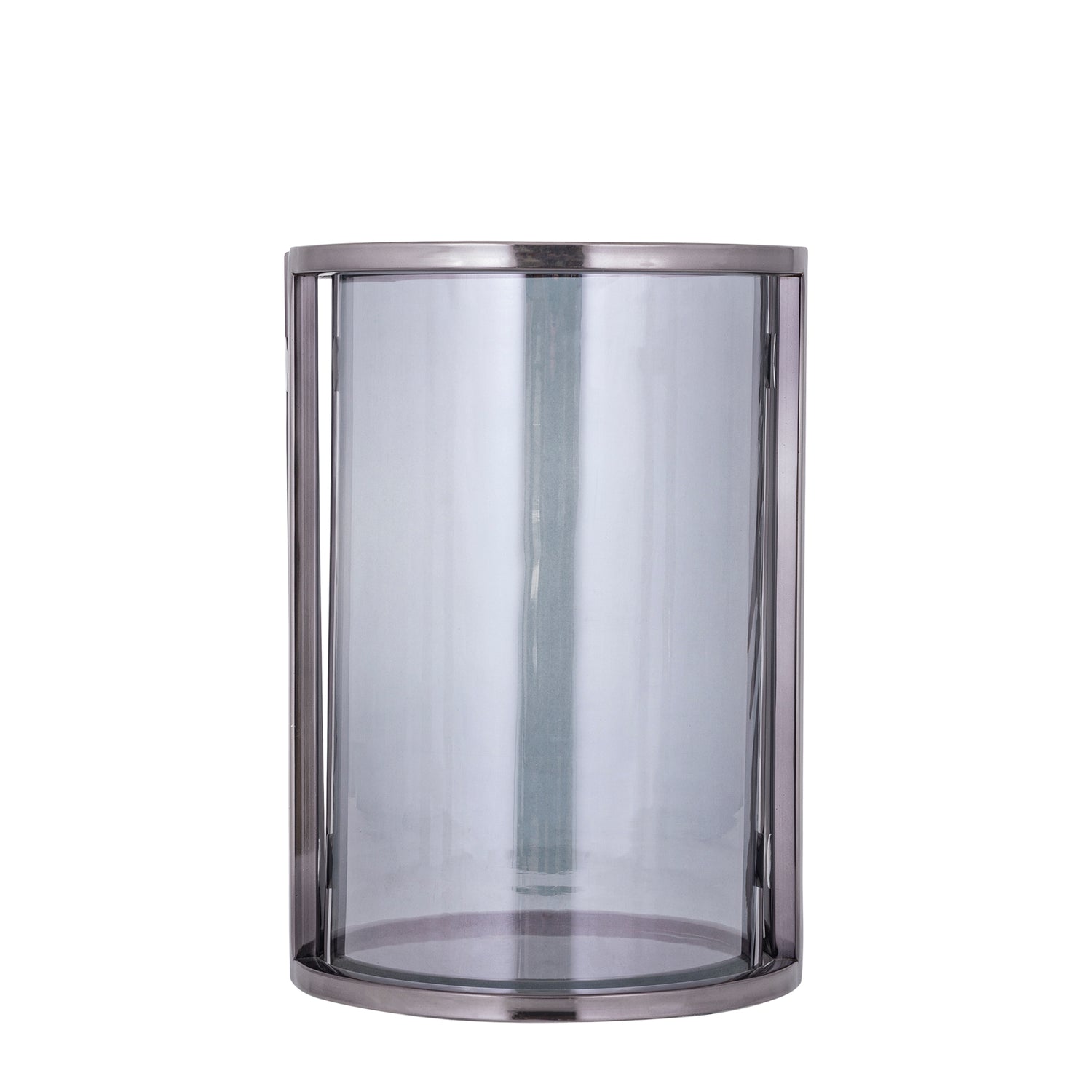 Jarie Donkergrijs Roestvrijstalen Windlicht L 33x23x23 cm