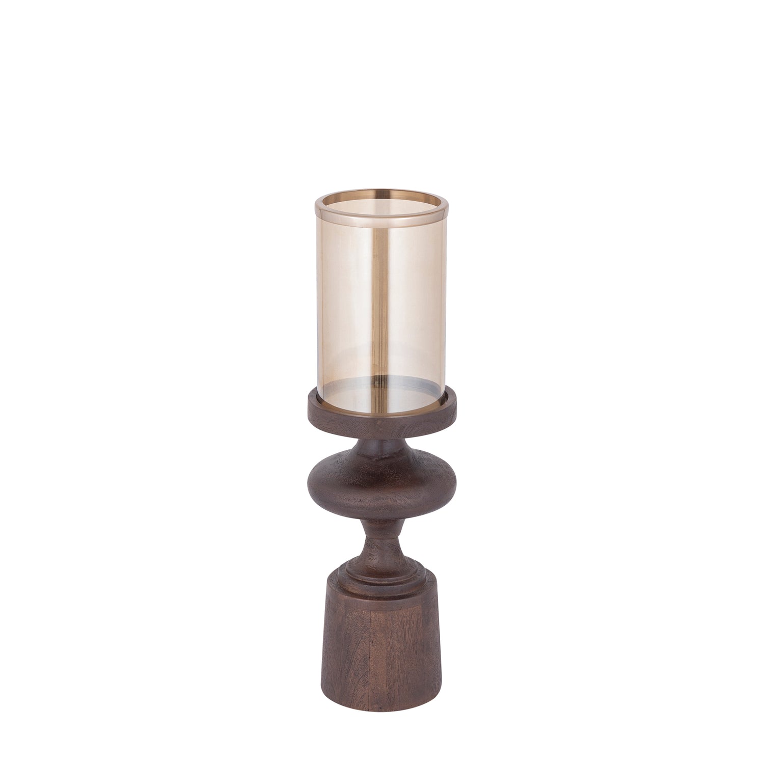 Wertin Bruine Mangowood Kandelaar Amber Luster S 52x15x15 cm