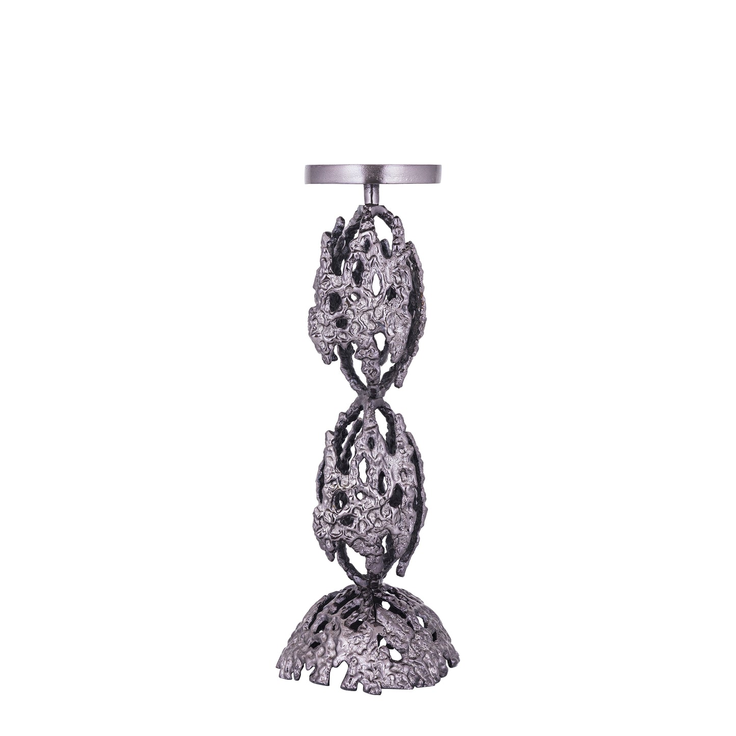 Barrie Kandelaar Rond Aluminium GunMetal L 47x16x16 cm