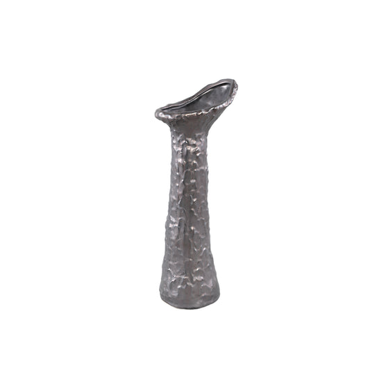 Shennen Antraciet Keramische Vaas Bladvormige Top S Set van 6 Stuks - 6 Sets 35.5x15x10.5 cm