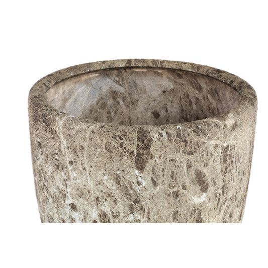 Miah Bruine Keramische Pot Met Marmerlook Set Van 3 L 42x40x40 cm