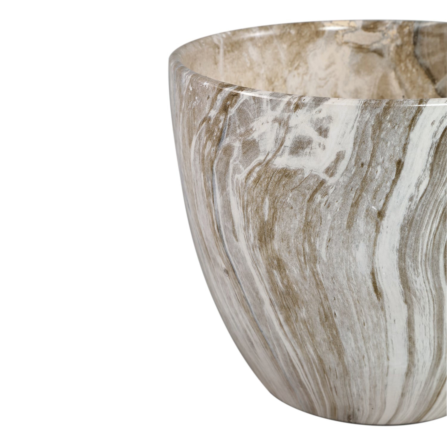 Miah Beige Keramische Pot Set Van 2 Stuks - 2 Sets 21x25x25 cm