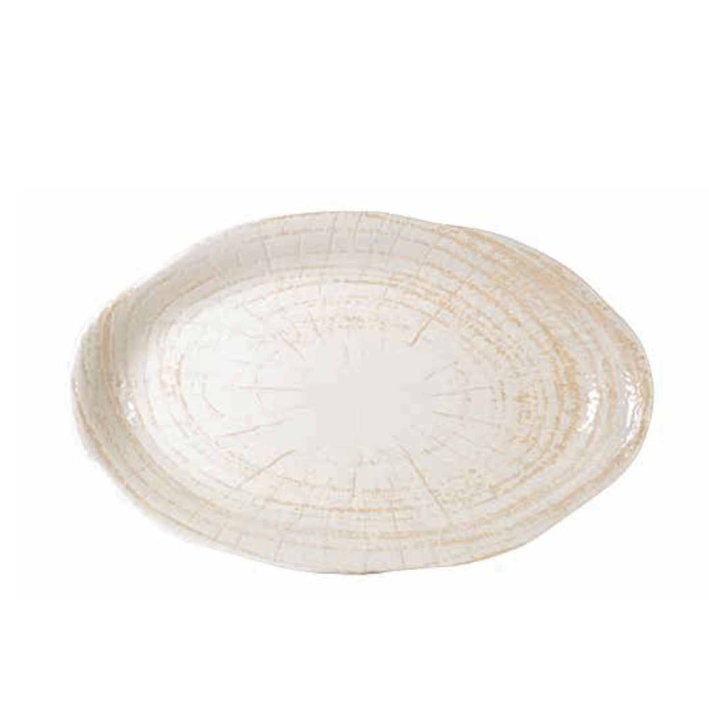 Kaylaa Crème Porselein Vissen Schaal Ovaal 36 Cm Set van 3 - 3 Sets 3.5x36x18.5 cm