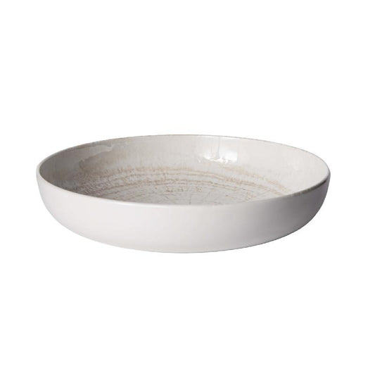 Kaylaa Crème Porselein Saladeschaal Rond Set van 6 Stuks 5.7x26x26 cm