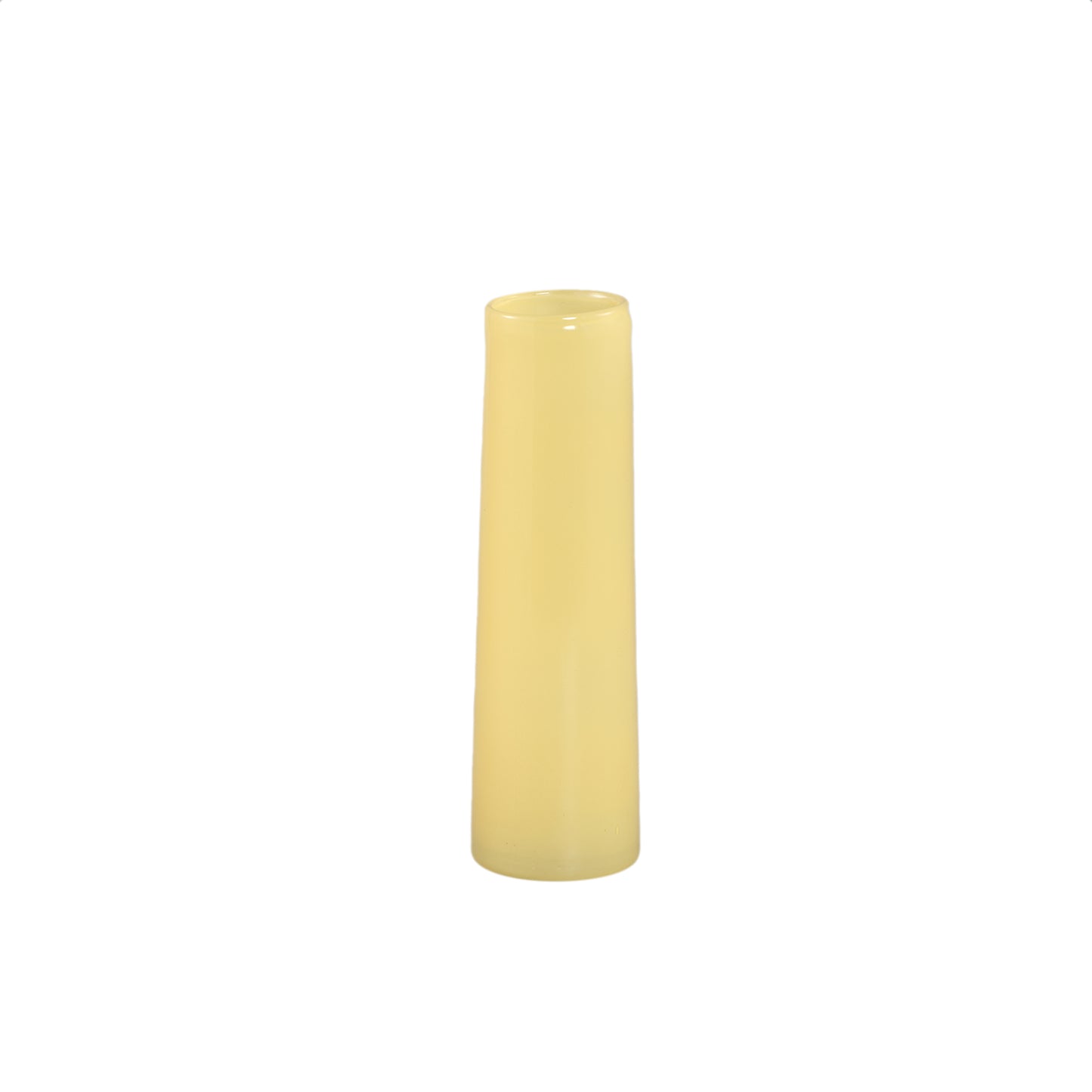 Saelah Gele Glazen Vaas Rond Klein - Set van 12 Stuks - 12 Sets 23.5x7x7 cm