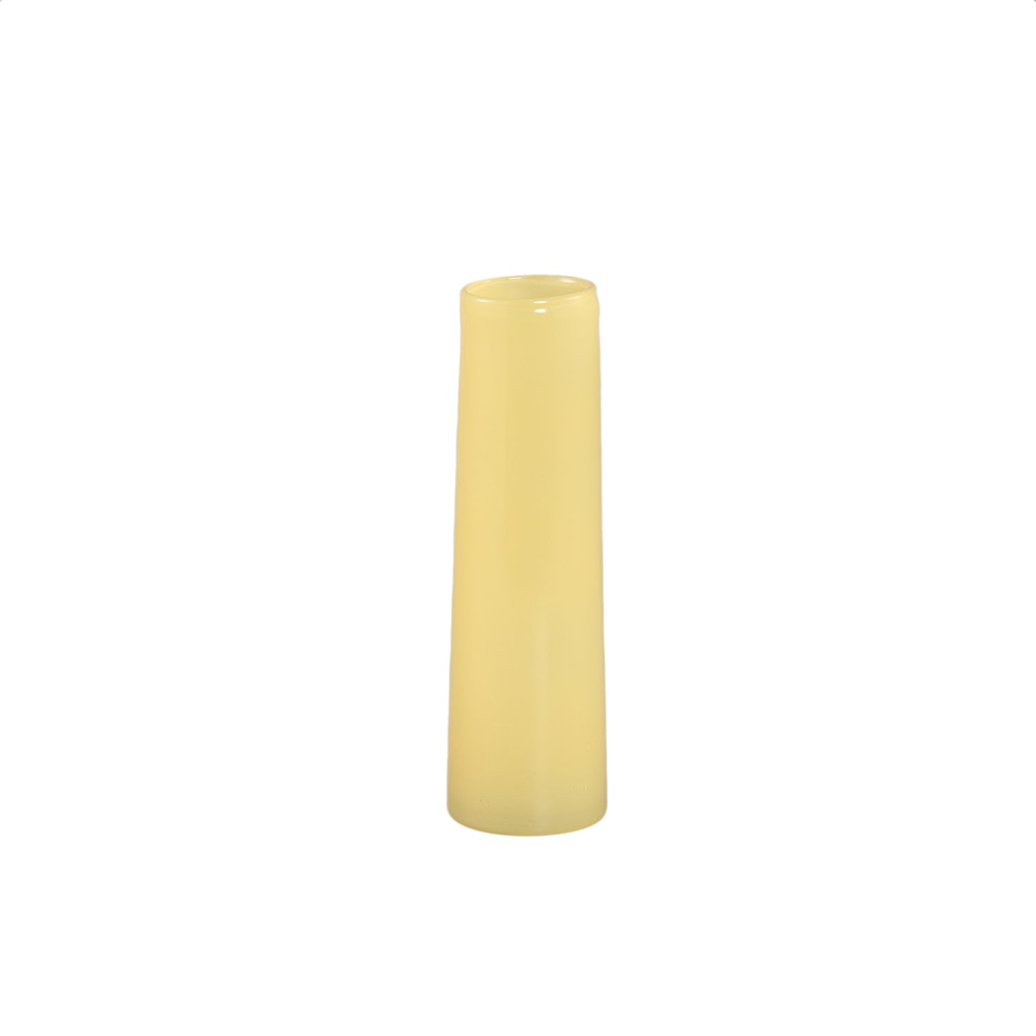 Saelah Gele Glazen Vaas Rond Klein - Set van 12 Stuks - 12 Sets 23.5x7x7 cm