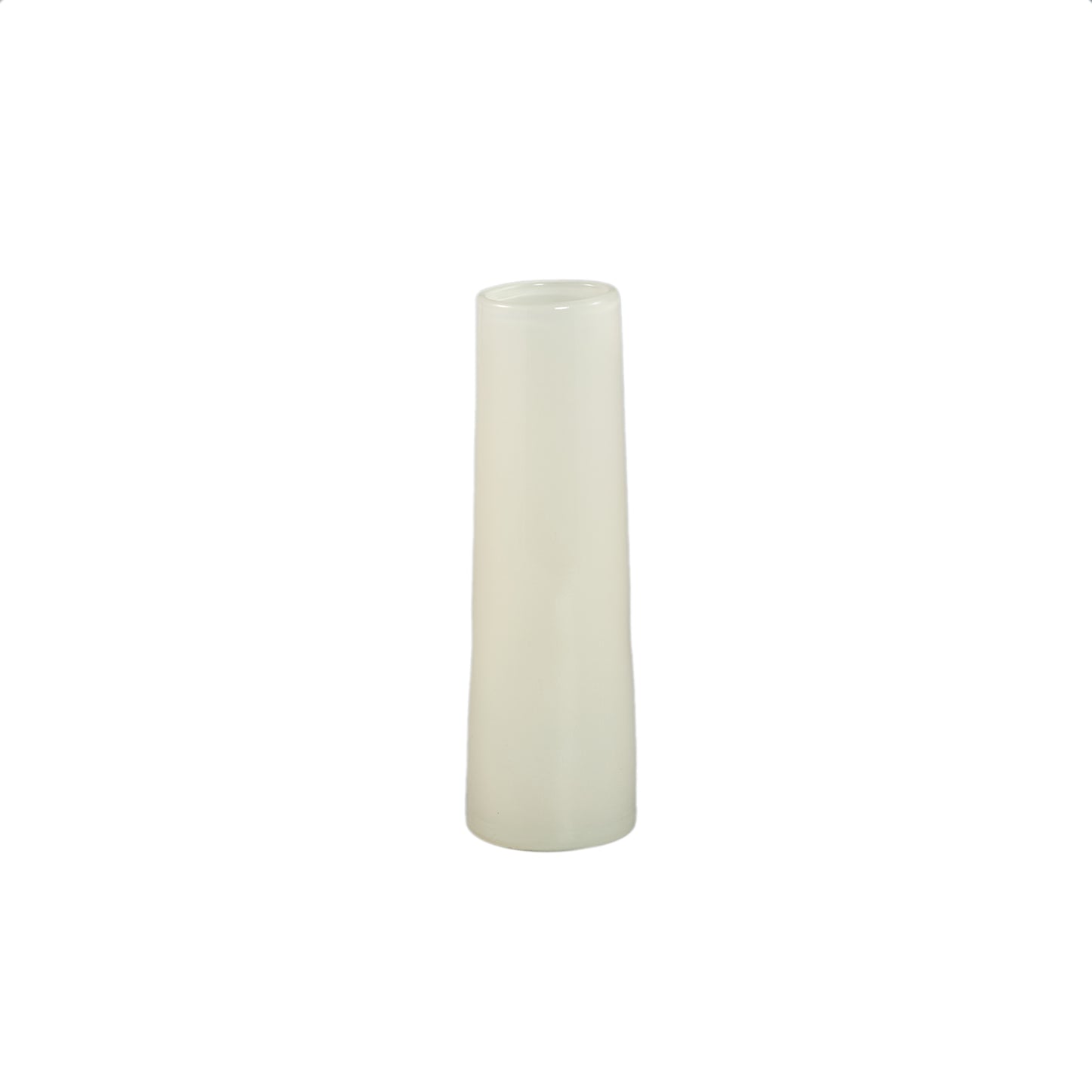 Saelah Cream Glazen Vaas Rond Klein S - Set van 12 23.5x7x7 cm