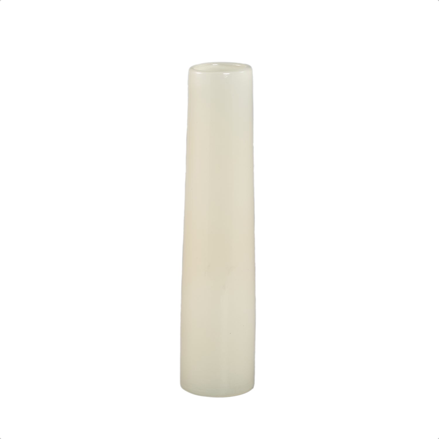 Saelah Crème Glazen Vaas Rond M – Set van 6 Stuks - 6 Sets 30x7x7 cm