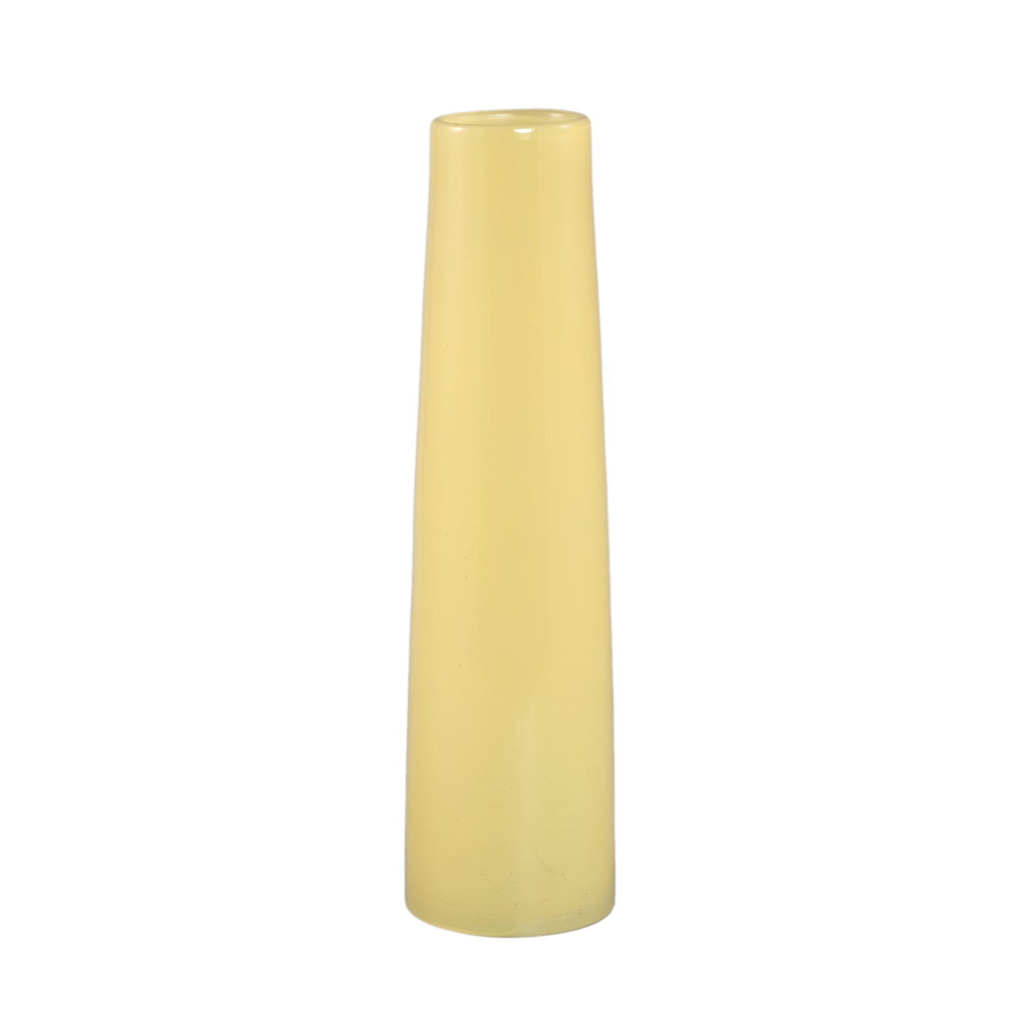 Saelah Gele Glazen Vaas Rond Set van 6 - 6 Sets 39x10x10 cm