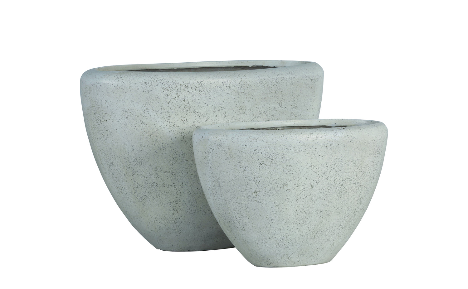 Dashima Crème GRC Pot Ovaal Set Van 2 50x75.5x39 cm
