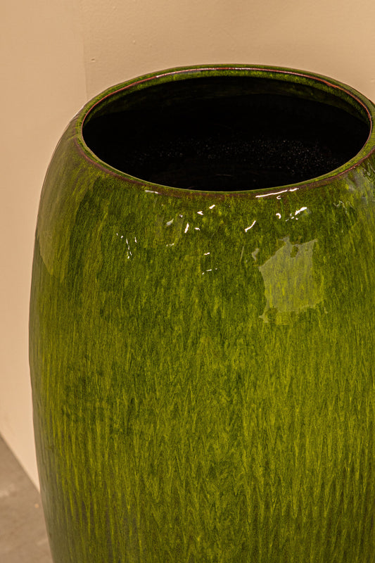 Tamica Donkergroene Keramische Pot M 61.5x31x31 cm