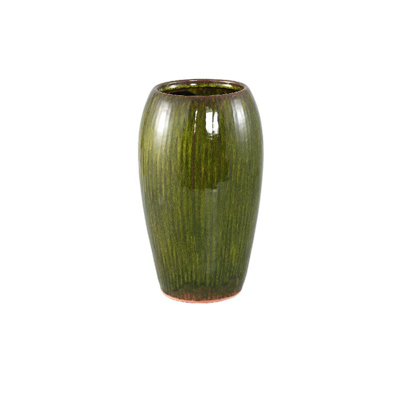 Tamica Donkergroene Keramische Pot S 36x22x22 cm