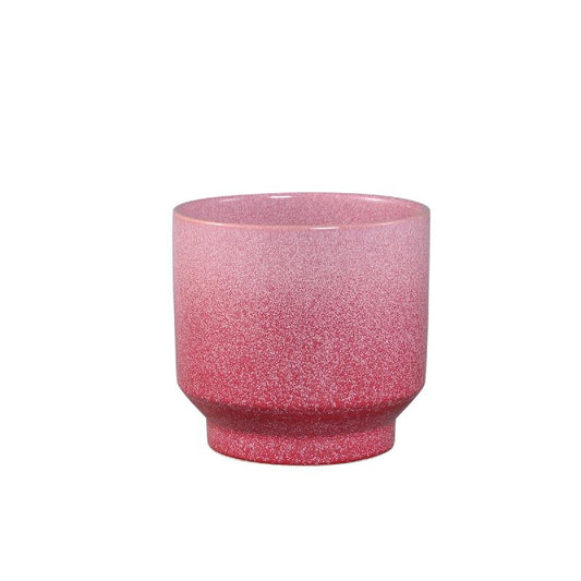 Kyer Roze Keramische Pot Op Voet Ombré Set Van 2 22.5x23.5x23.5 cm