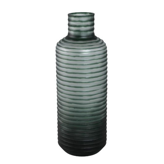 Kalyce Groen Handgesneden Kristalglazen Vaas M 54x19.5x19.5 cm