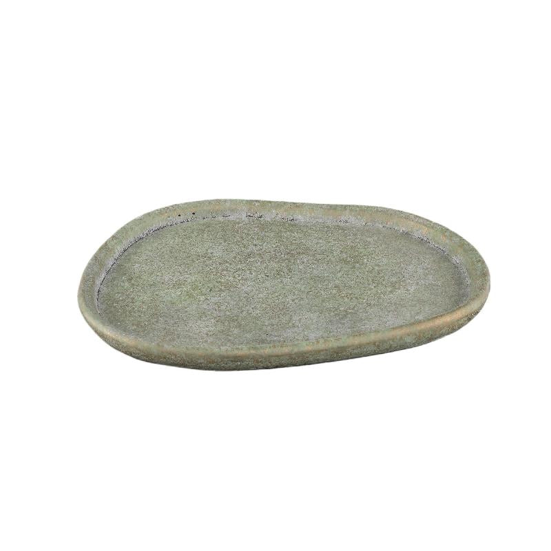 Killeen Groen Organisch Gevormd Cementschotel Set van 6 Stuks L 3x39x34 cm