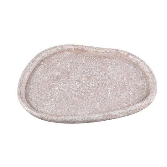Killeen Cream Organisch Gevormd Cementschotel L – Set van 6 Stuks 3x39x34 cm