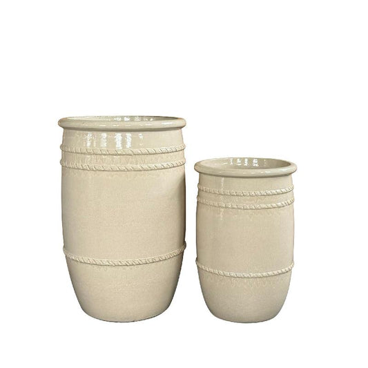 Lilliah Crème Keramische Pot Set Van 2 79x50x50 cm