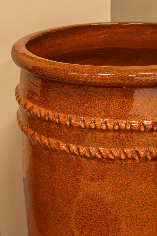 Lilliah Oranje Keramische Pot Set Van 2 79x50x50 cm