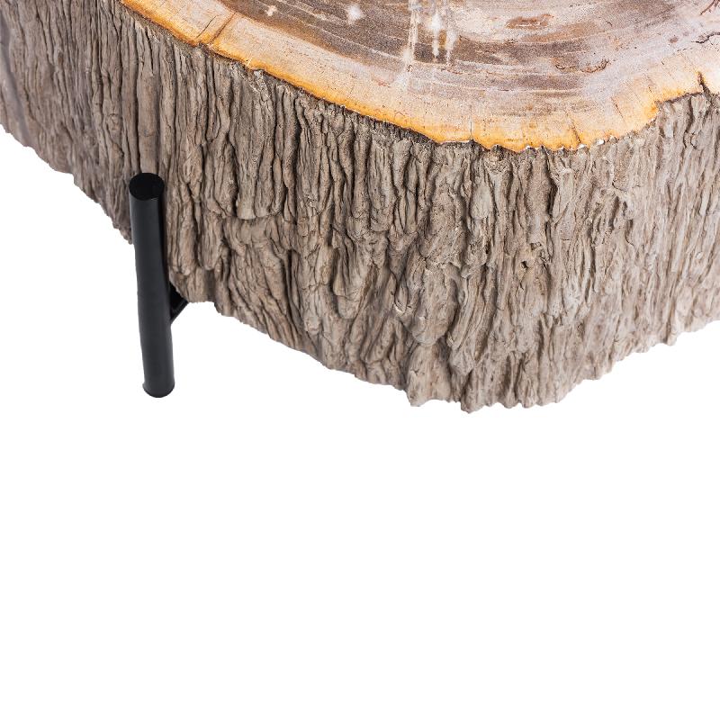 Taly Natuurlijke Versteende Koffietafel Glasvezel L 40x120x100 cm