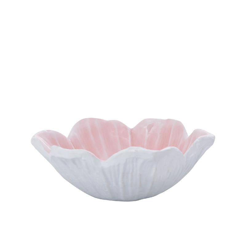 Wonda Lichtroze Gietaluminium Bloem Schaal M Set van 8 5x16x16 cm