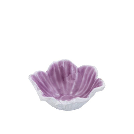 Wonda Paarse Gietaluminium Bloemvormige Schaal S Set van 8 Stuks 4x12x12 cm