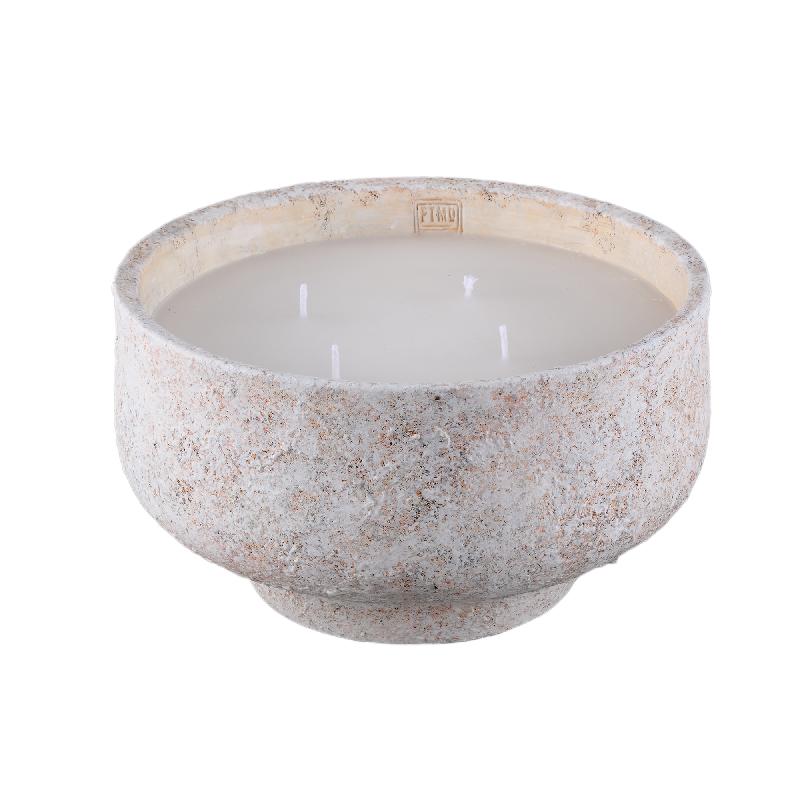 Haily Wit Cement Outdoor Kaars Op Voet XL 21x36x36 cm