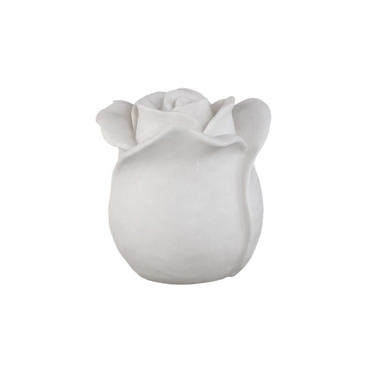 Aveda Witte Roos Poly Led Licht Oplaadbaar Hoog 31x29x29 cm