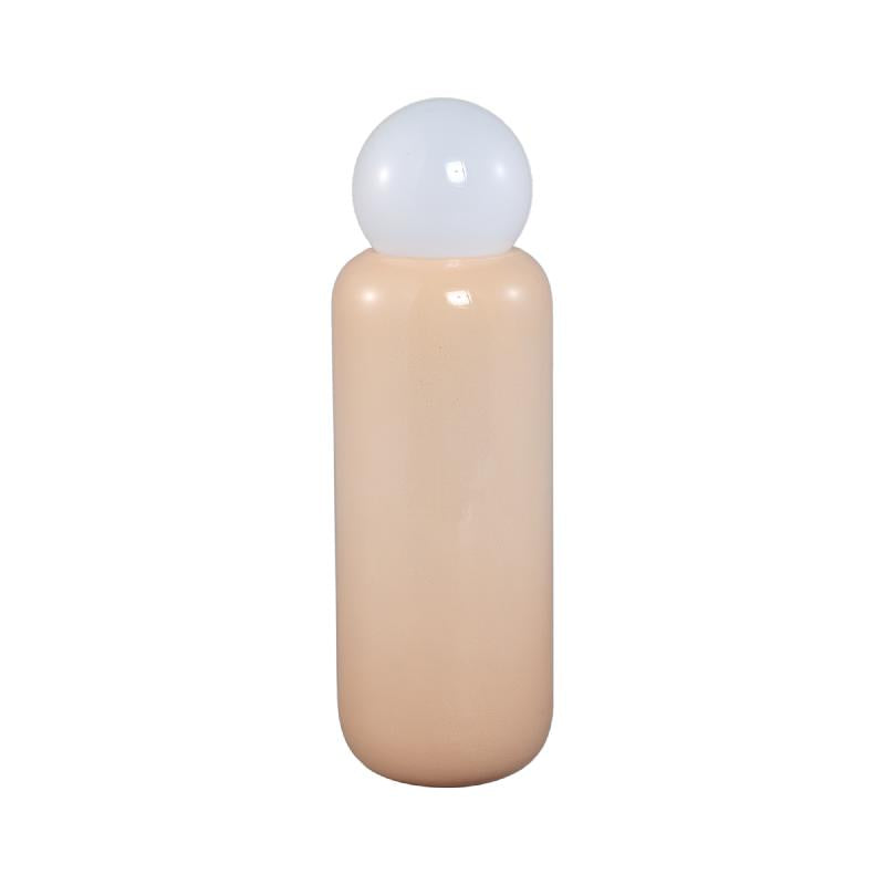 Garine Beige Glazen LED Lamp Oplaadbaar Hoog Set van 2 30x10x10 cm