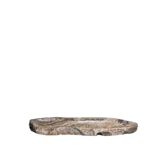 Megon Natuurlijke Onyx Lapis Ovale Schaal 7x70x25 cm