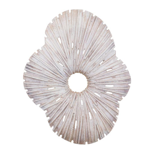 Vija Beige Gietaluminium Organisch Open Wandpaneel L 72x58x7 cm