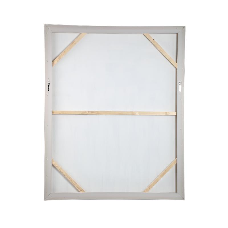 Olger Beige Abstract Canvas Wandpaneel Met Lijst A 152.5x122.5x5 cm