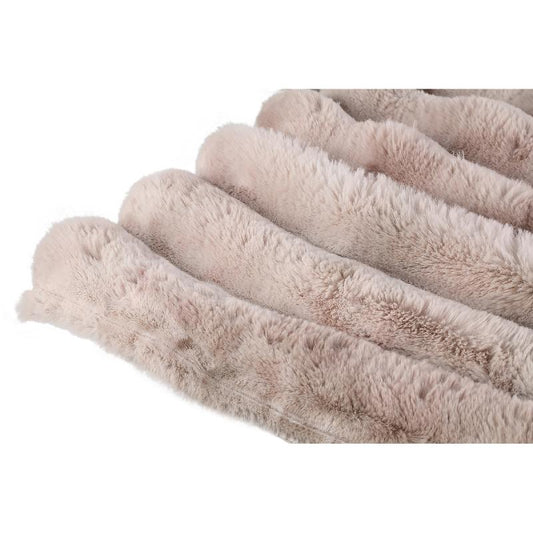 Divvo Beige Fleece Dik Geruite Plaid L 2x240x220 cm