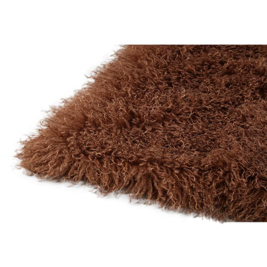 Rexx Donkerbruin Nepschapenvacht Plaid L 1x240x220 cm