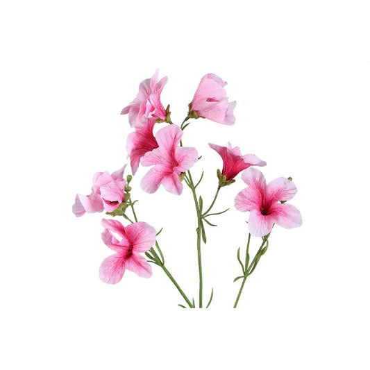 Garden Flower Roze Petunia Bloemenspray - Set van 12 90x42x30 cm