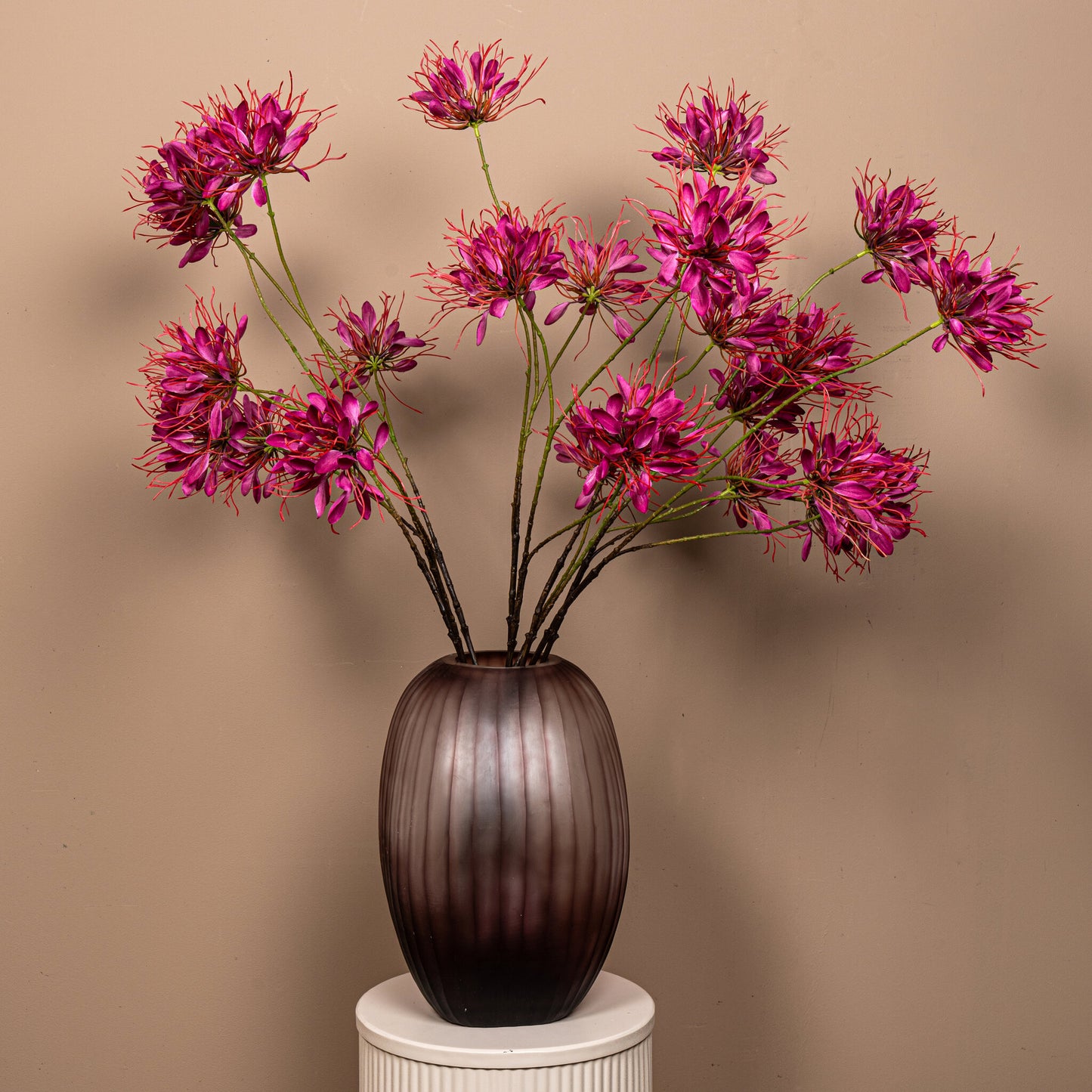 Garden Flower Bourgondische Spinnenbloem Spray - Set van 12 94x50x26 cm