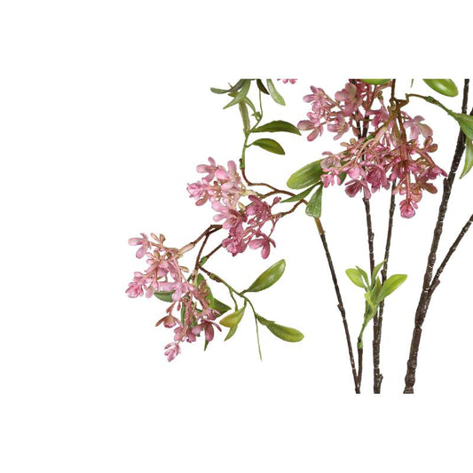 Blossom Flower Roze Wilde Bloesem Spray Met Bladeren - Set van 6 120x72x40 cm