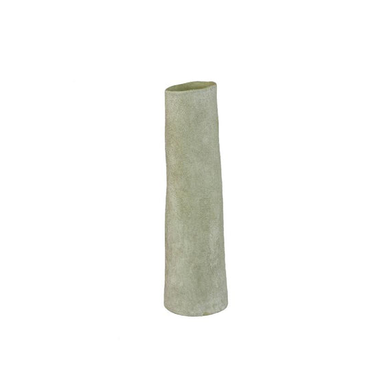 Ardala Groen Rechte Ronde Keramische Vaas M Set van 4 50x14x14 cm