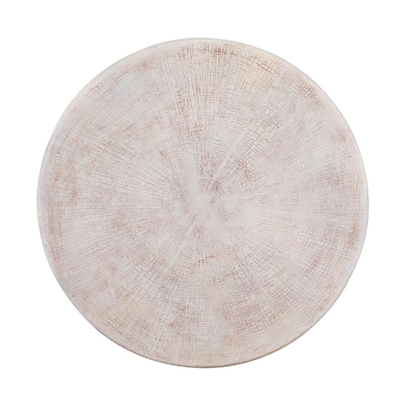 Raizo Beige Aluminium Textuur Wandpaneel Rond L 81x81x2.5 cm