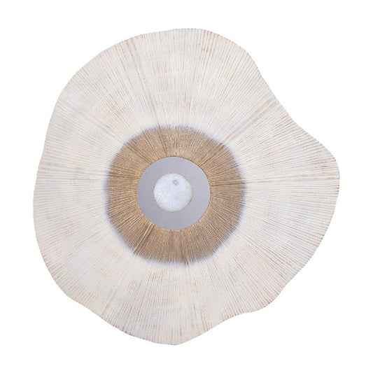 Rella Beige Gietaluminium Wandpaneel Middensteen L 89x87x2 cm