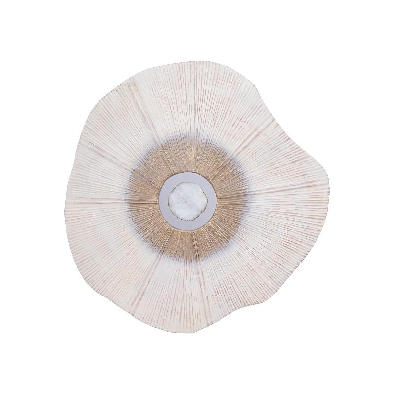 Rella Beige Gietaluminium Wandpaneel Middensteen S 59x60x2 cm