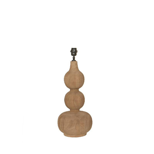 Altus Natuurlijke Mangohout Tafellampvoet Glad Rond 55x25x25 cm