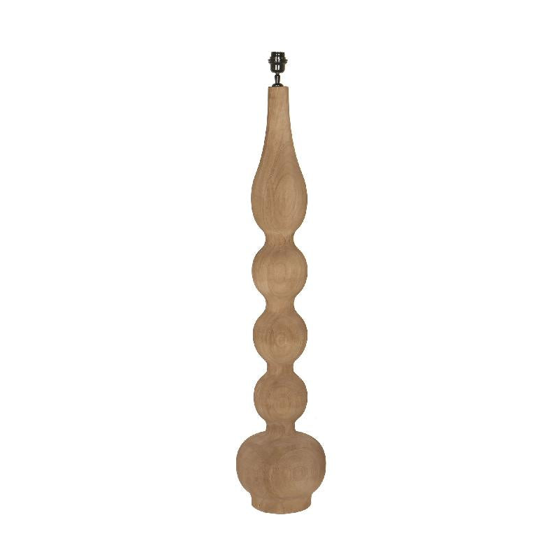 Altus Natuurlijke Mangohout Staande Lamp Glad Rond 122x28x28 cm